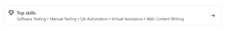 Istaknute veštine na "LinkedIn" profilu