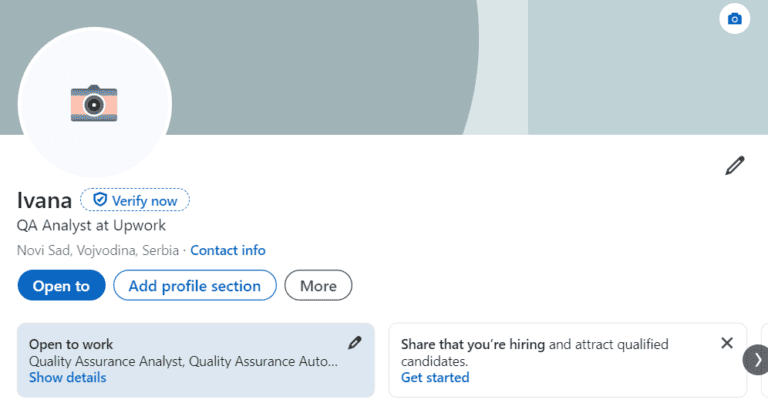 Popunjavanje "LinkedIn" profila
