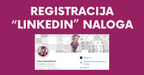 Registracija "LinkedIn" naloga