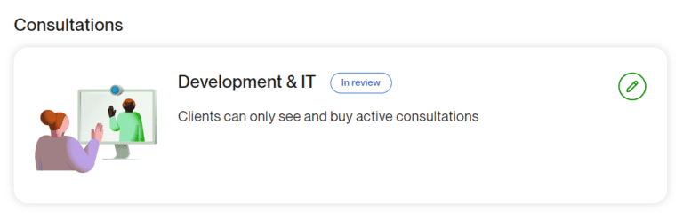 Kako izgleda konsultacija na "Upwork" profilu, pre nego što je pregledana