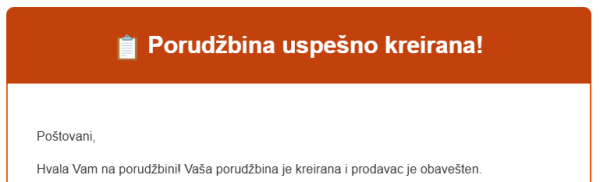 Potvrda porudžbine