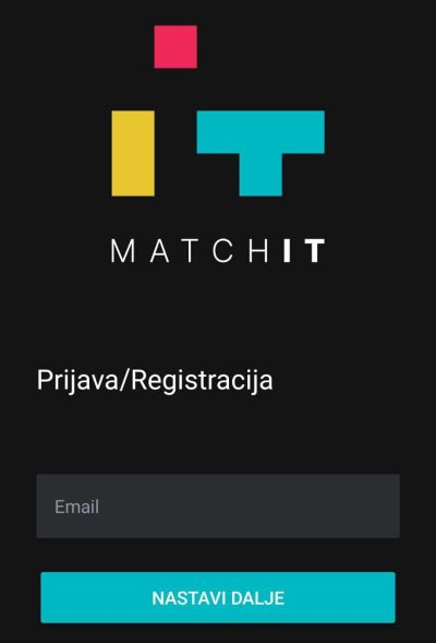 Registracija Match IT naloga