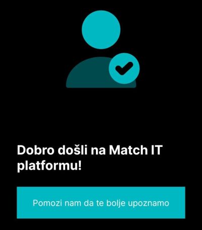 Registracija Match IT naloga