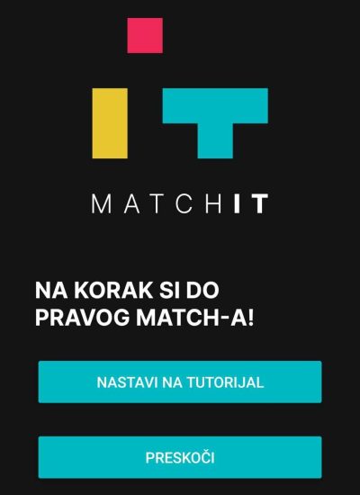 Registracija Match IT naloga - tutorijal