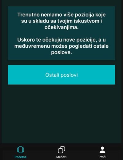 Match IT pregled ostalih oglasa za posao